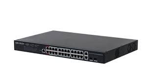 Switch POE 24 cổng, hỗ trợ 2 cổng quang KBVISION KX-CSW24-PFG