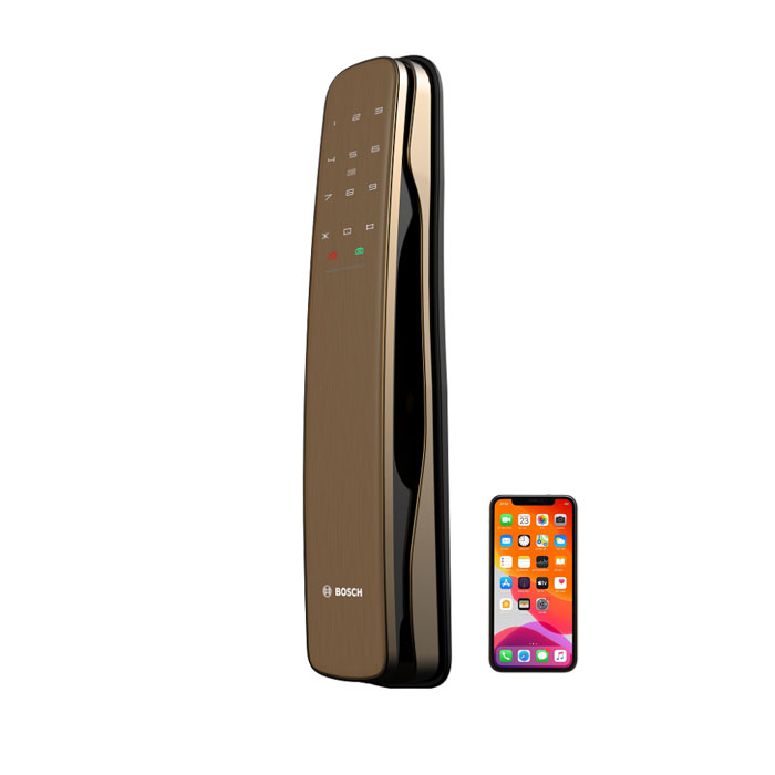 Khóa cửa vân tay Bosch EL 800AKB Plus - App điện thoại màu đen