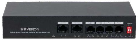 Switch POE 4 cổng KBVISION KX-ASW04-P2