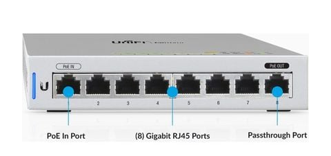 Switch 8-Port Managed Gigabit Switch Ubiquiti UniFi US-8