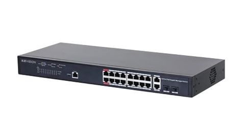 Switch POE 16 cổng KBVISION KX-CSW16-PFG-230
