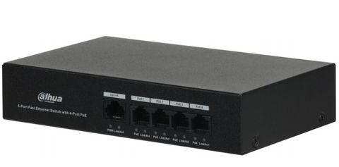 Switch PoE 4-Port 10/100Mbps DAHUA DH-PFS3005-4ET-36