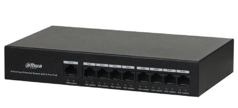 Switch PoE 8-Port 10/100Mbps DAHUA DH-PFS3009-8ET-65