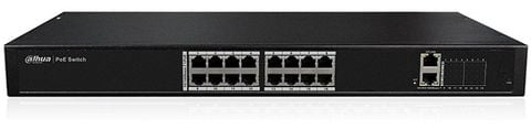 Switch PoE 16 port 10/100Mbps DAHUA DH-PFS4018-16P-250