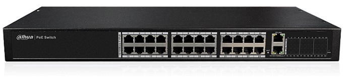 Switch PoE 24 port 10/100Mbps  DAHUA DH-PFS4026-24P-370