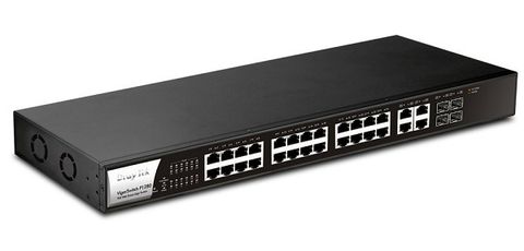 Switch PoE 28-Port Gigabit Web Smart DrayTek Vigor P1280