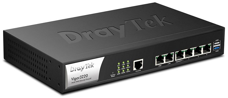 Router Multi WAN, Firewall, VPN, Load Balancing DrayTek Vigor3220