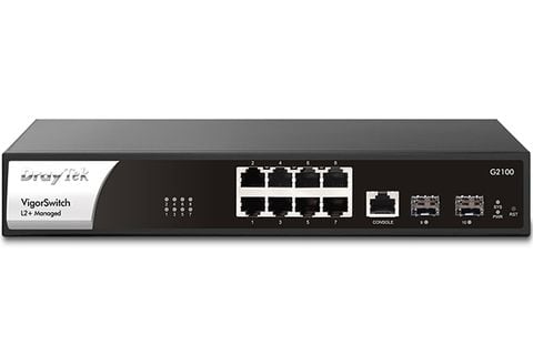 Switch 10-port Layer 2+ Gigabit Managed Draytek VigorSwitch G2100