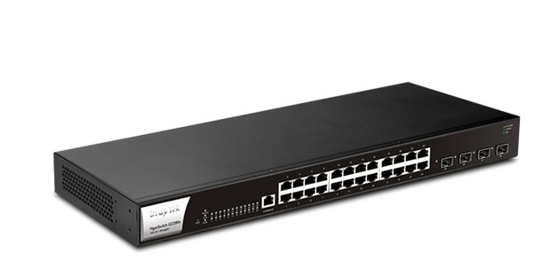 Switch 28-Port L2+ Managed Gigabit PoE DrayTek VigorSwitch P2280x