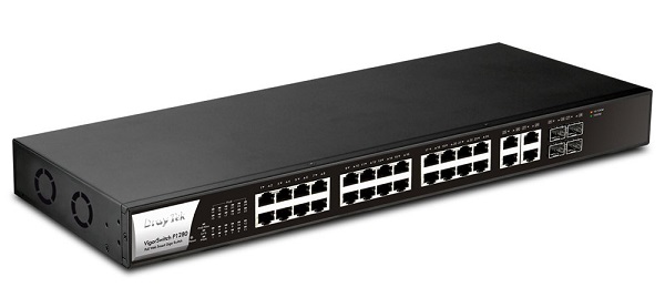 Switch 28-Port Web Smart Gigabit DrayTek G1280
