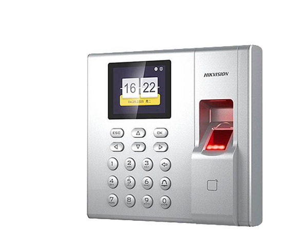 Máy chấm công kiểm soát cửa vân tay, thẻ HIKVISION DS-K1A8503EF-B