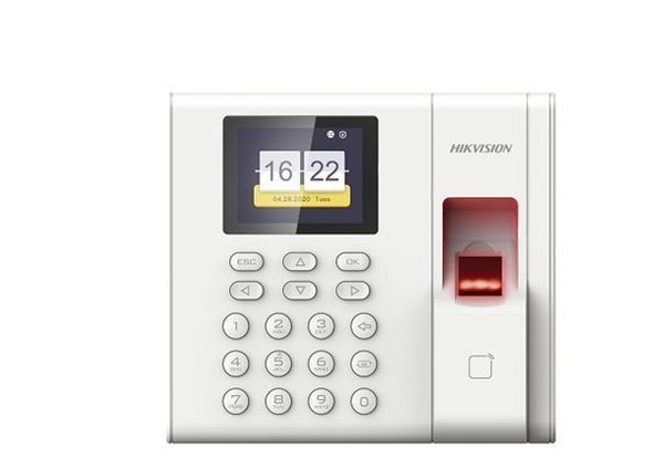 Máy chấm công kiểm soát cửa vân tay, thẻ HIKVISION DS-K1A8503MF-B