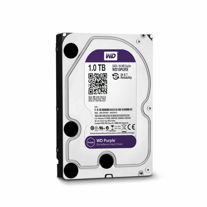 Ổ cứng chuyên dụng cho camera WD PURPLE 1TB WD10PURZ