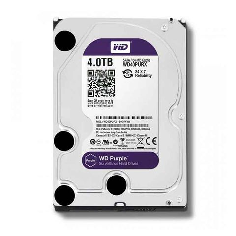 Ổ cứng chuyên dụng cho camera WD PURPLE 4TB WD40PURZ