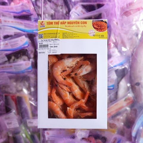 Tôm Thẻ Hấp Nguyên Con (500g)