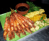 Tôm Thẻ Hấp Xiên Que (20 xiên)