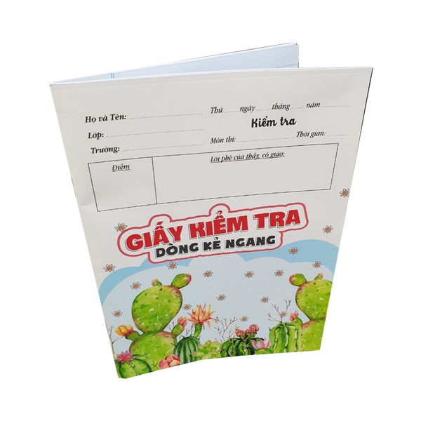 Giấy Kiểm Tra - Dòng Kẻ Ngang