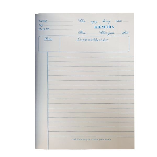Giấy Kiểm Tra - Dòng Kẻ Ngang