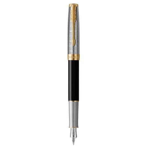 Bút Máy Parker Sonnet Metal Black GT18k GB-2119784 – Mạ vàng 18K