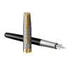 Bút Máy Parker Sonnet Metal Black GT18k GB-2119784 – Mạ vàng 18K