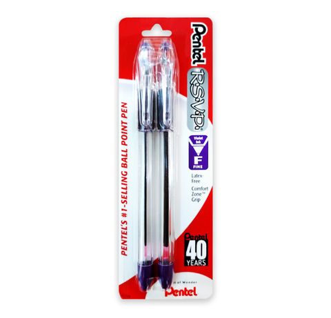 Bút Bi Pentel RSVP BK90 ( Vỉ 2 Cây )
