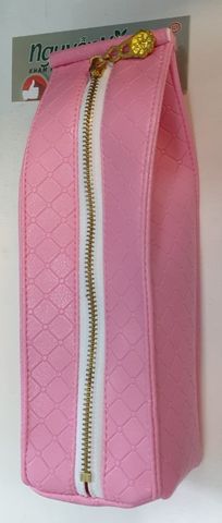 Bóp Viết Vải Da - Màu Hồng