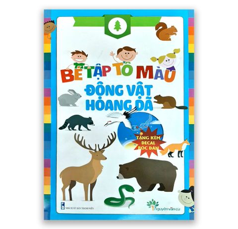 Bé Tập Tô Màu Và Học Tiếng Anh Theo Chủ Đề - Động Vật Hoang Dã