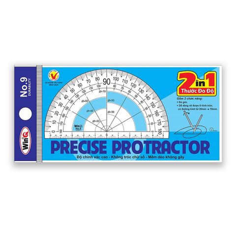 Thước Đo Độ WinQ 2 In 1 No.9