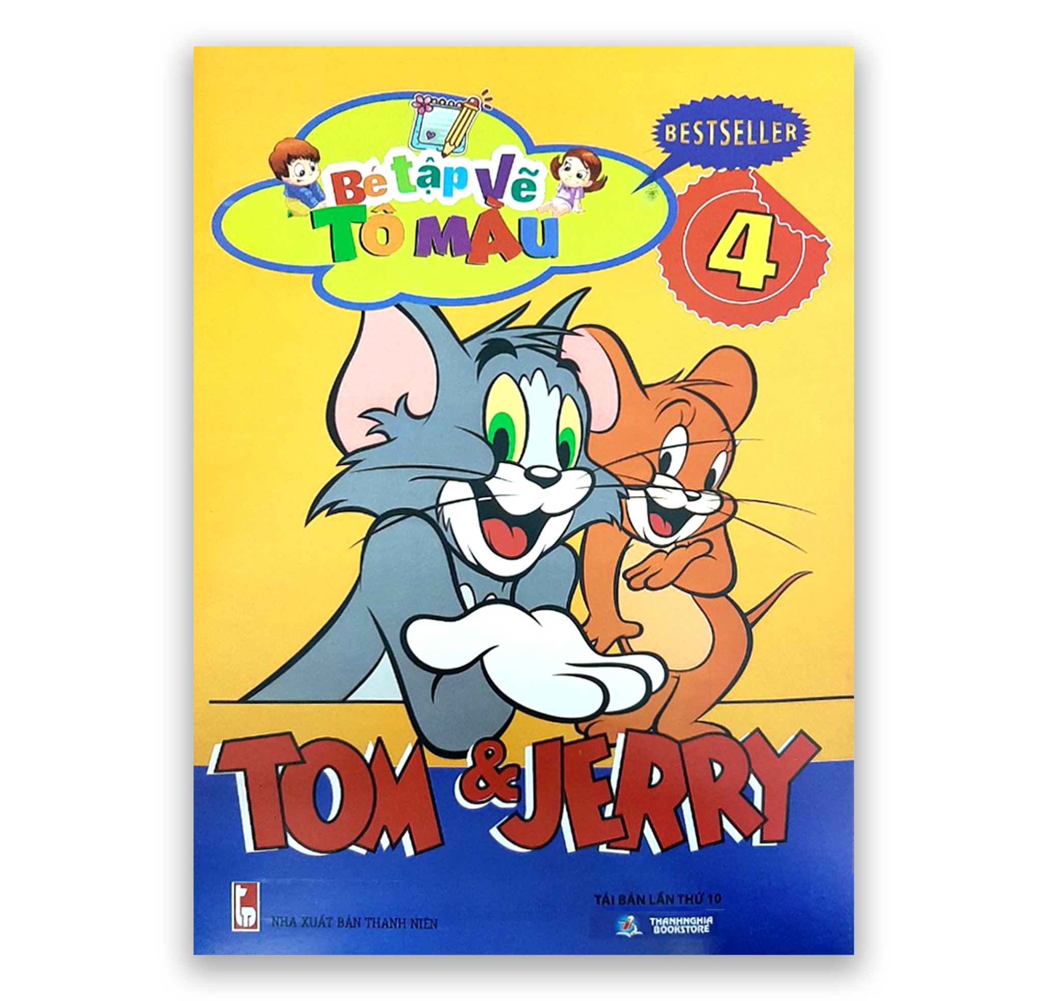 Chọn lọc 10 tranh tô màu Tom và Jerry cực dễ thương cho bé