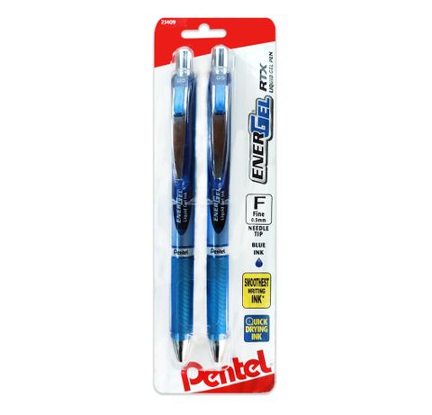 Vỉ 2 Bút Gel Pentel BLN75BP ( Xanh )