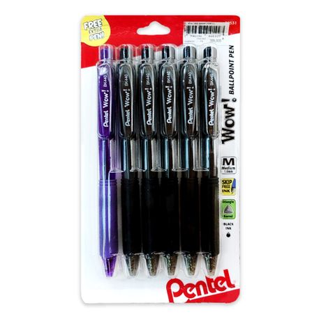 Vỉ 6 Cây Bút BK440 Pentel Wow