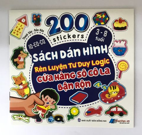 Sách Dán Hình Rèn Luyện Tư Duy Logic - Cửa Hàng Sô Cô La Bận Rộn