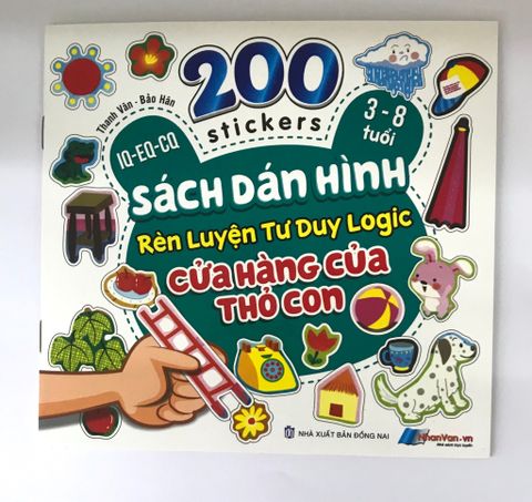 Sách Dán Hình Rèn Luyện Tư Duy Logic - Cửa Hàng Của Thỏ Con
