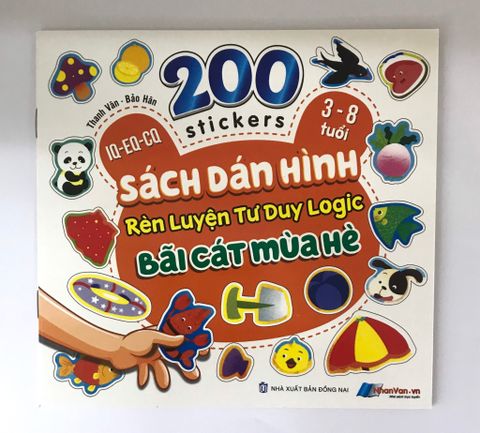 Sách Dán Hình Rèn Luyện Tư Duy Logic - Bãi Cát Mùa Hè