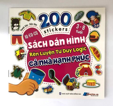 Sách Dán Hình Rèn Luyện Tư Duy Logic - Cả Nhà Hạnh phúc