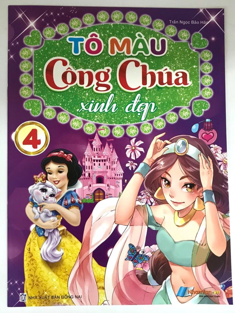 Tô màu công chúa ariel xinh đẹp  Trang Tô Màu Cho Bé