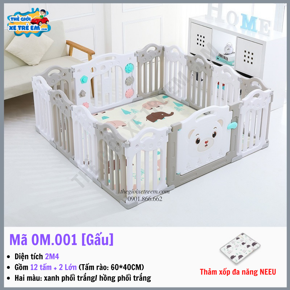 Bộ quây đa năng cho bé Gấu OM.001