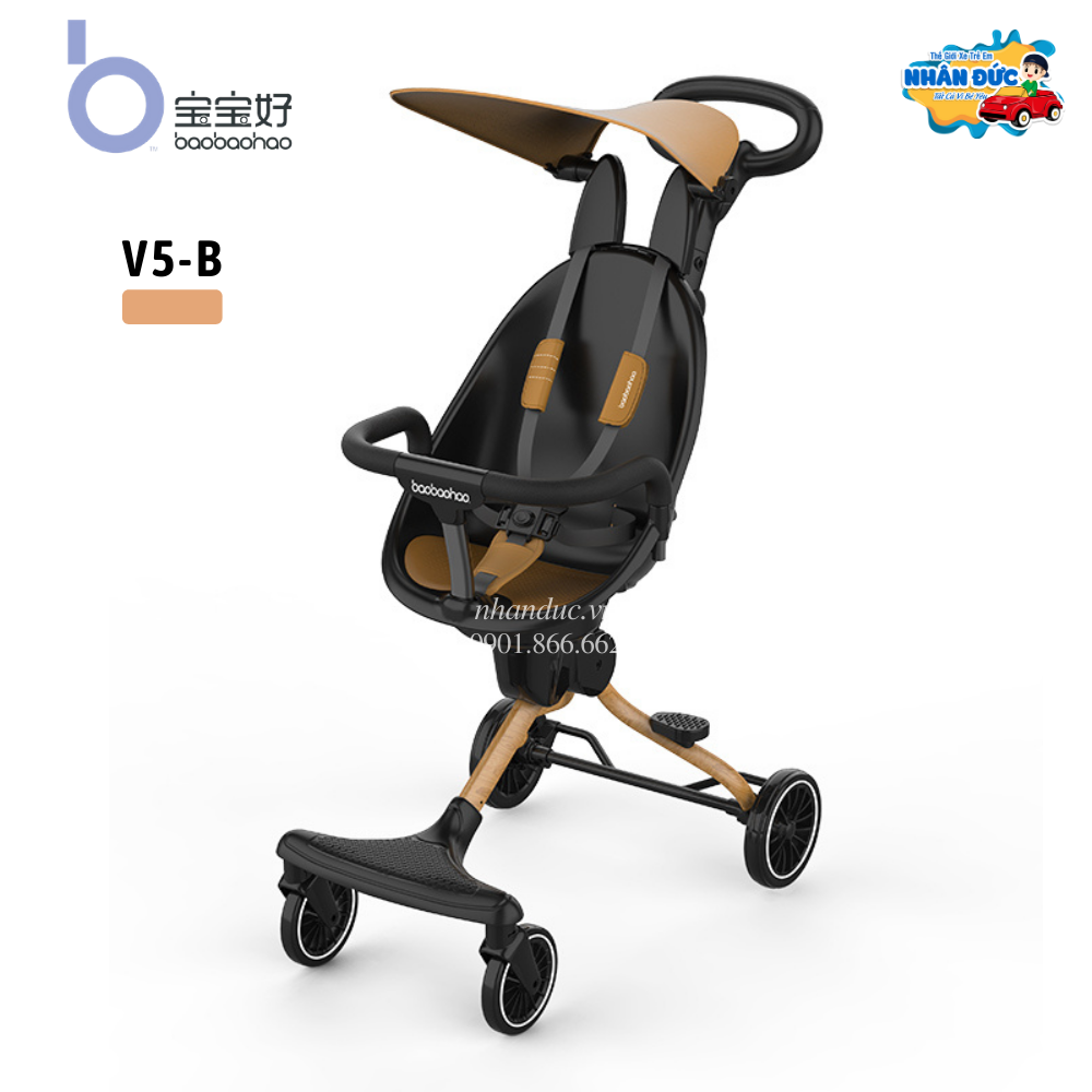 Xe đẩy cho bé Baobaohao V5.B [Dù vểnh]