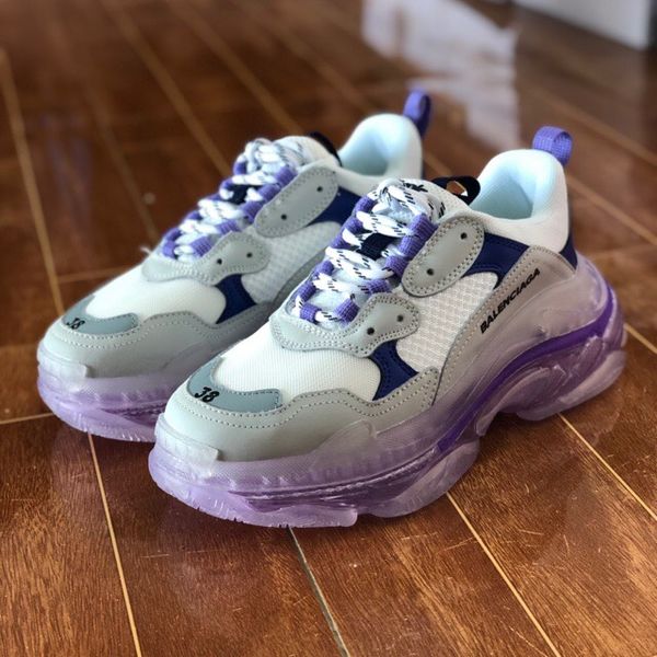 Giày Balenciaga Triple S Trắng Tím Nam Nữ  Siêu Rẻ Lakbayvn  Lakbayvn