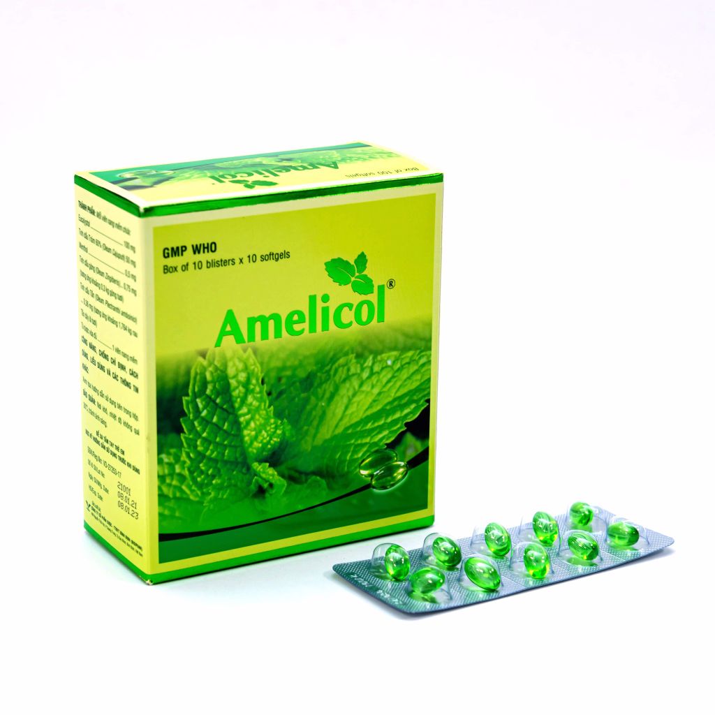 Amelicol - Thuốc Trị Ho - Hộp 100 Viên