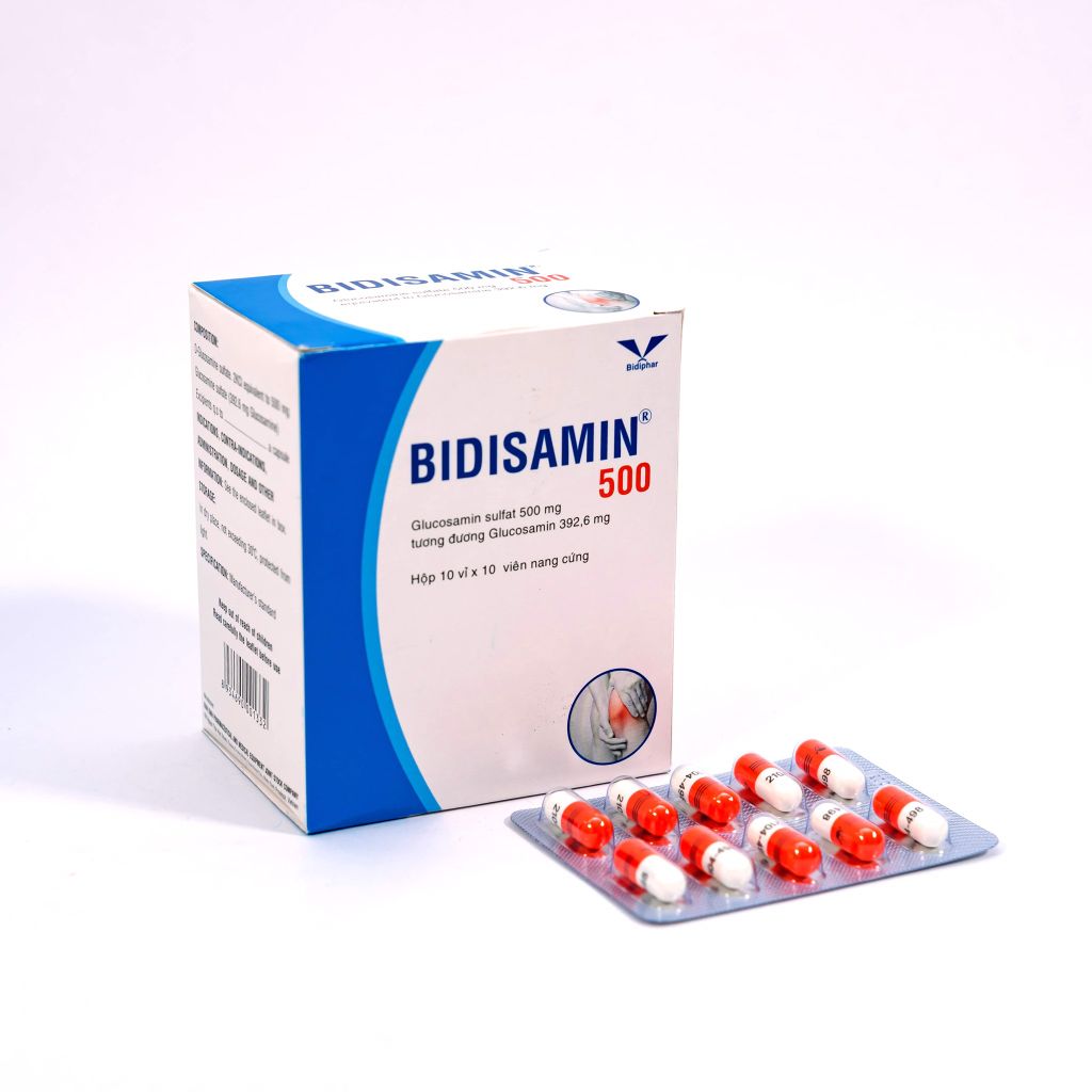 Bidisamin 500 - Thuốc Tái Tạo Sụn Khớp - Hộp 100 Viên