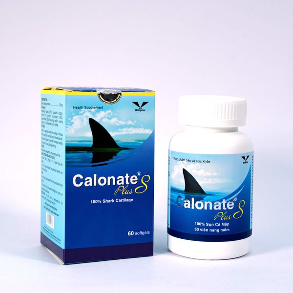 Calonates Plus - Sụn Cá Mập Nguyên Chất 750mg - Lọ 60 Viên Nang Mềm ...