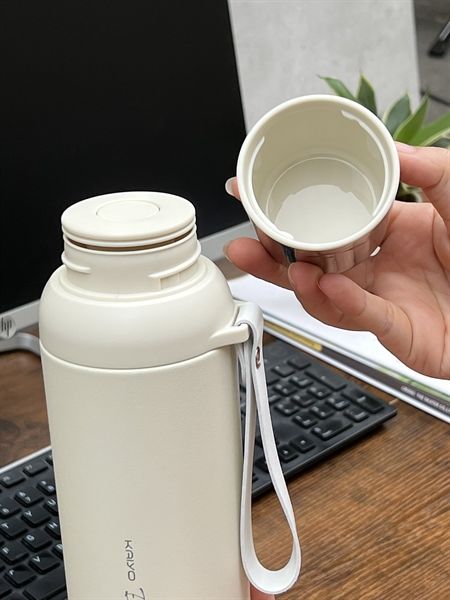 Bình giữ nhiệt Kaiyo - Màu TRẮNG KEM