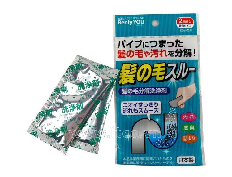 Set 2 gói bột tiêu tóc vệ sinh đường ống