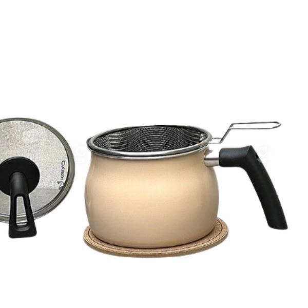 Nồi chiên ngập dầu nhập bản kèm giá vớt - Màu BE