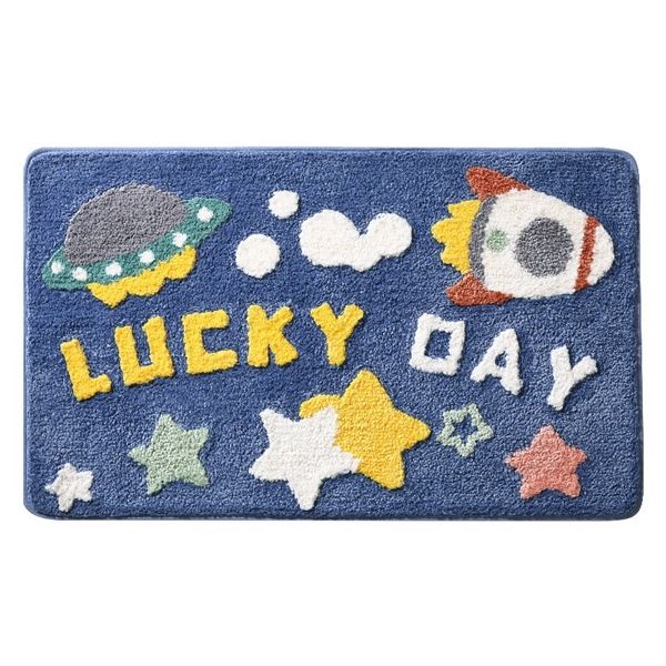 Thảm sợi chống trượt XANH LUCKY DAY 40*60