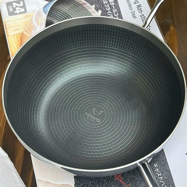 Chảo đúc inox chống dính vân nổi Kaiyo