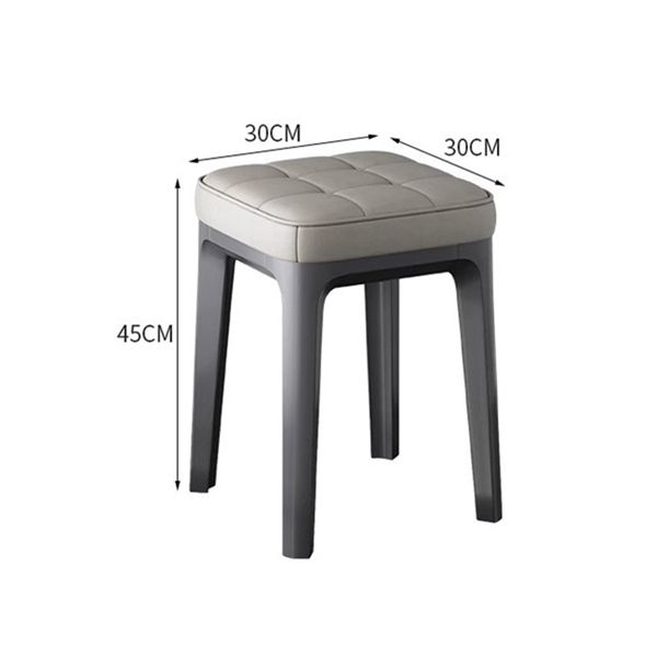 Ghế Đôn Khung Nhựa, Nệm Da