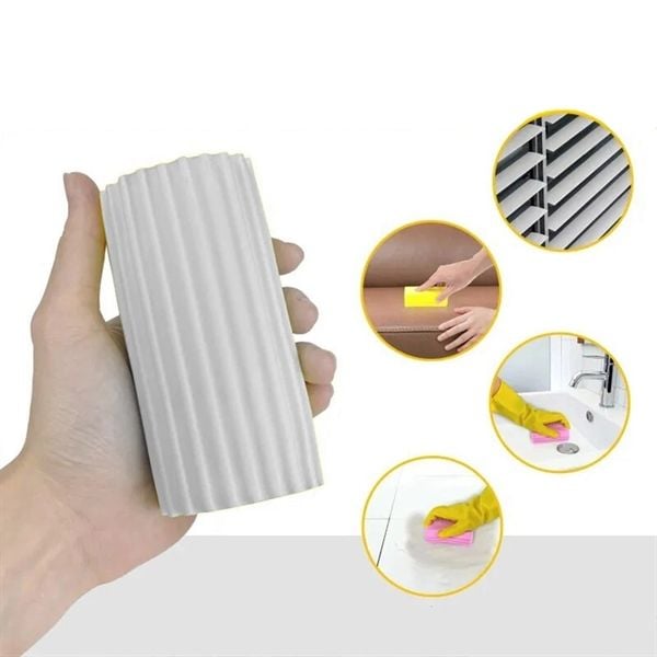 Miếng xốp lau bụi ẩm màu bạc Damp Duster