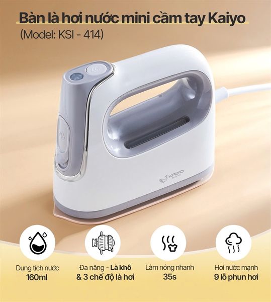 BÀN LÀ HƠI NƯỚC MINI KAIYO (KSI-414)